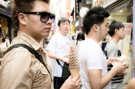 明洞で人気のソフトクリーム