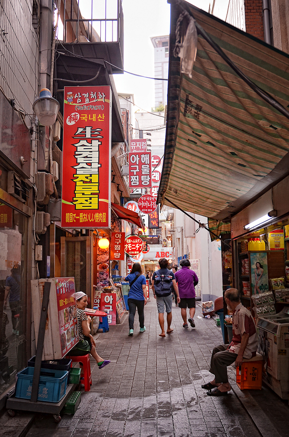 明洞の路地裏飲食店街