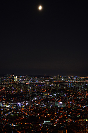 ソウル市内の夜景