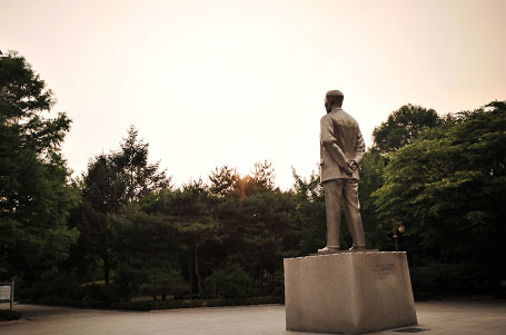 夕焼けの島山公園