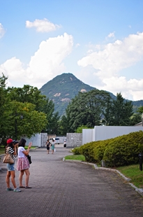 博物館の隣の公園