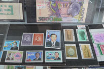 外国の紙幣や韓国の記念切手